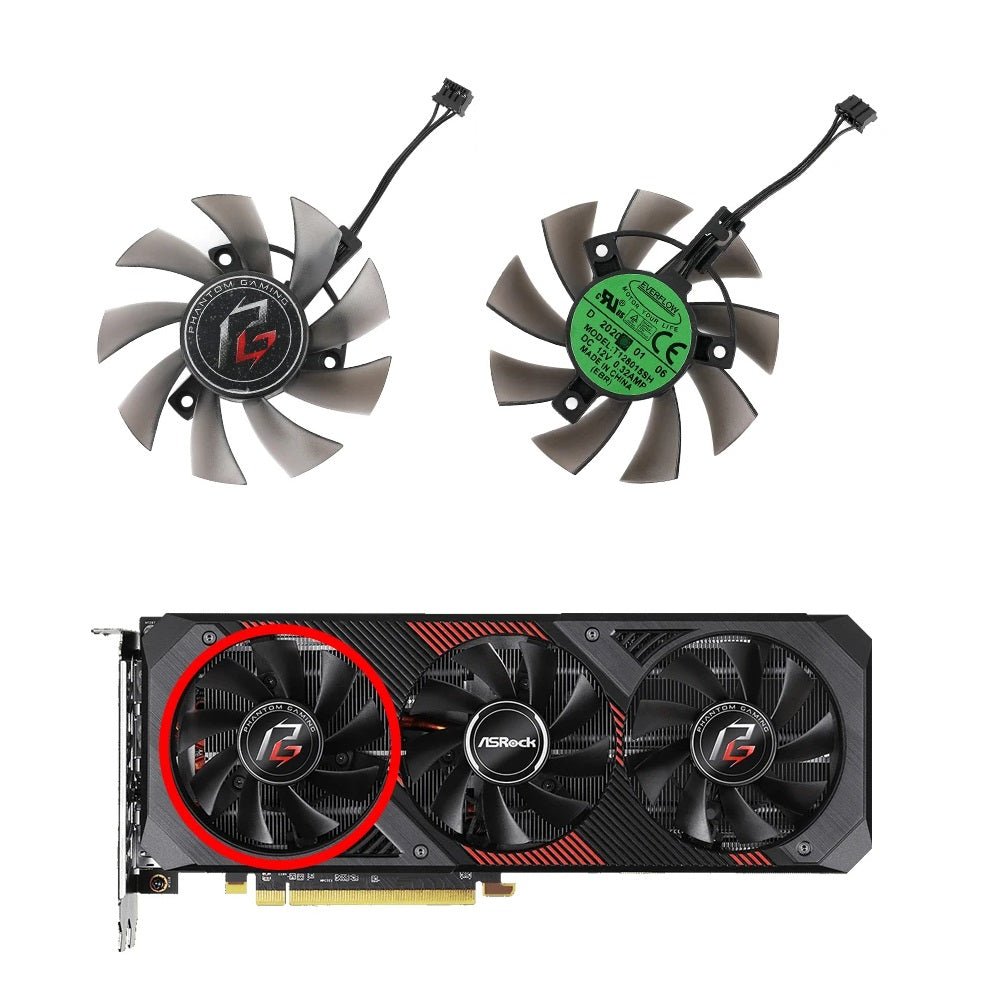 ASROCK AMD Radeon RX 5600 XT Phantom Gaming D3 6G OC Fan Replacement