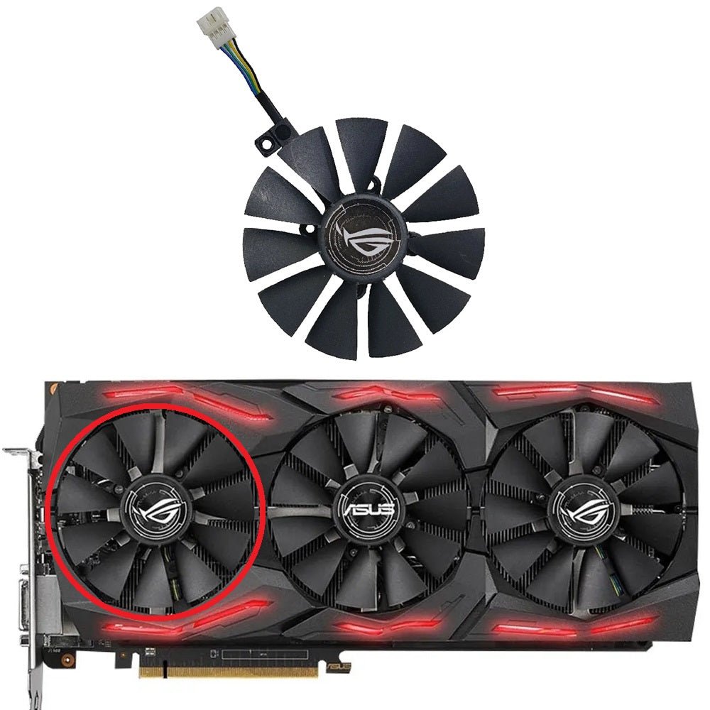 ASUS GTX 1060 1070 1080 Ti GTX 980Ti, RX 580 Graphics Card Fan Replacement