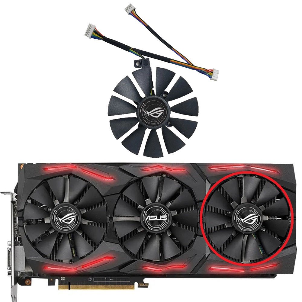 ASUS GTX 1060 1070 1080 Ti GTX 980Ti, RX 580 Graphics Card Fan Replacement