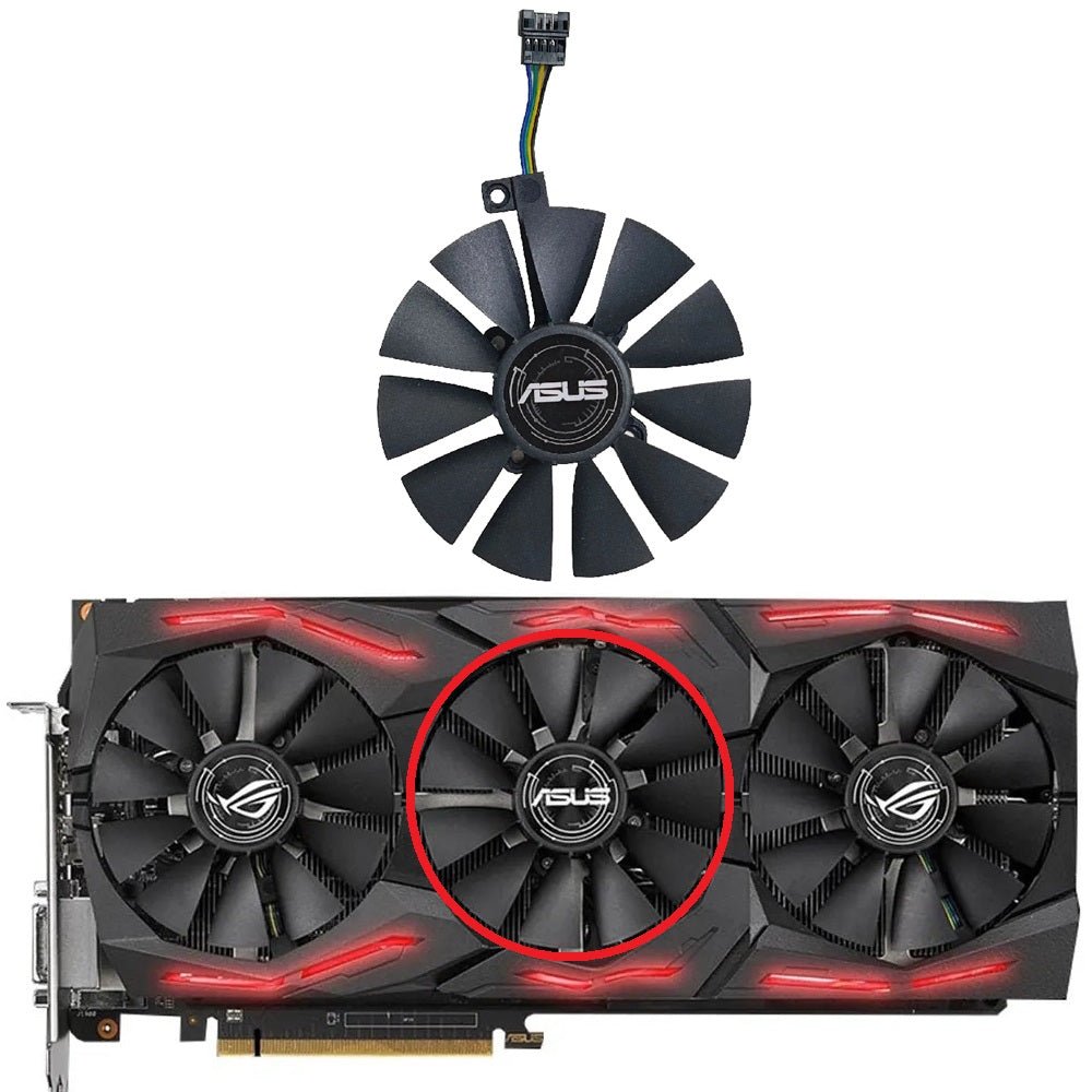 ASUS GTX 1060 1070 1080 Ti GTX 980Ti, RX 580 Graphics Card Fan Replacement