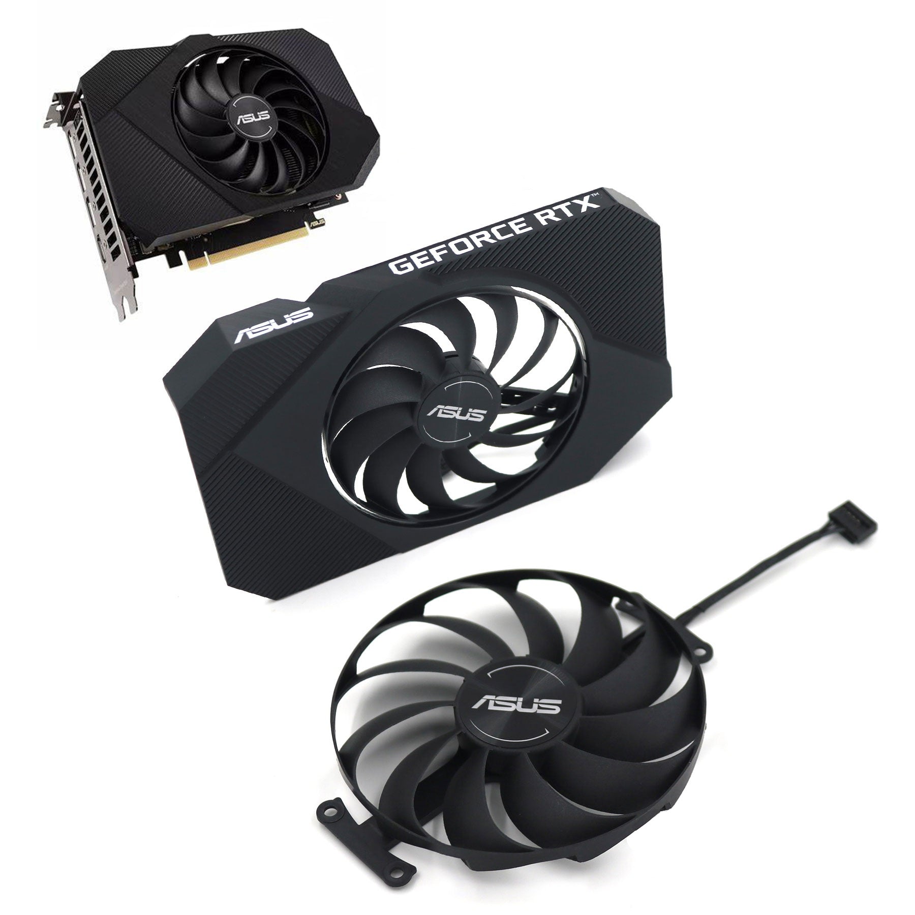 ASUS Phoenix GeForce RTX 3050 V2 8GB GDDR6 Fan & Shroud Replacement