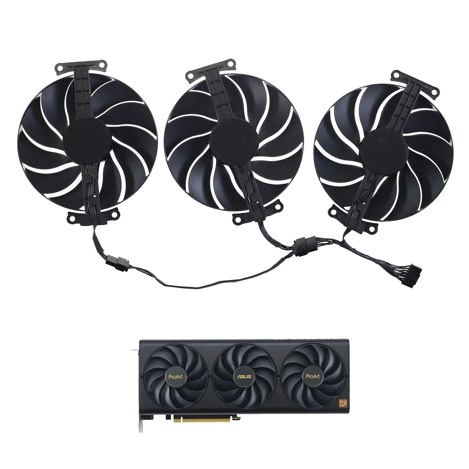 Asus ProArt GeForce RTX 4060, 4070, 4080 (Ti) GPU Fan Replacement