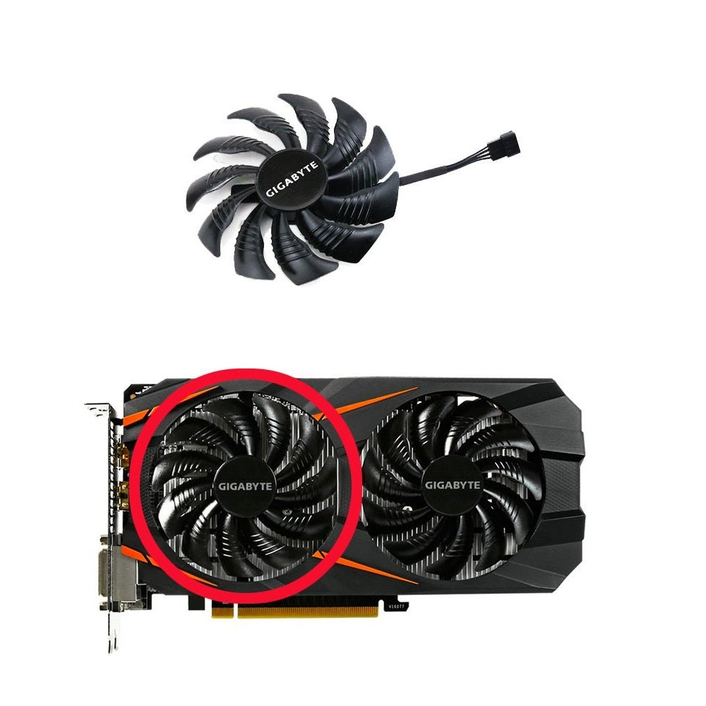 Gigabyte RTX 2060, GTX 1650, 1660, 1660Ti Fan Replacement - Model: T129215SU