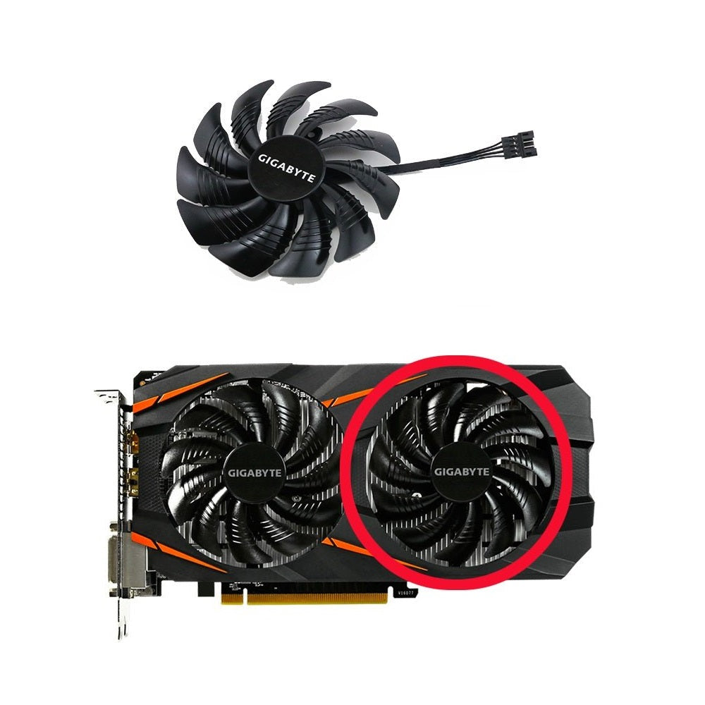 Gigabyte RTX 2060, GTX 1650, 1660, 1660Ti Fan Replacement - Model: T129215SU