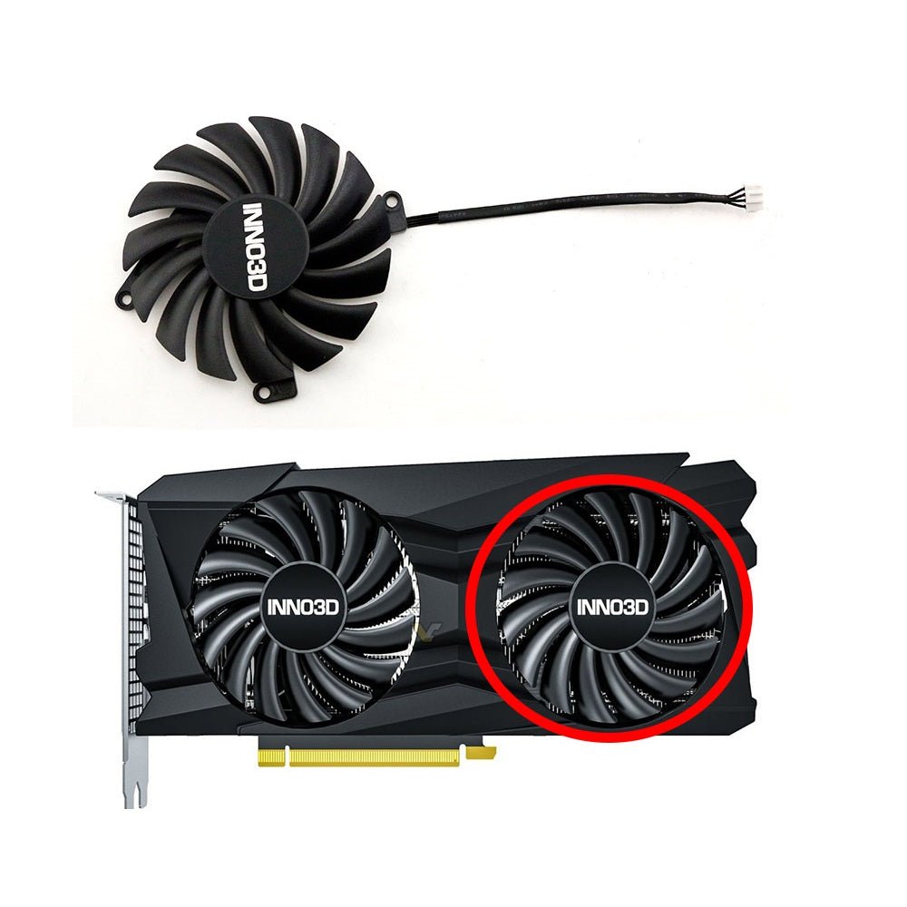 INNO3D GeForce RTX 3050, 3060, 3060 Ti, 3070, 3080 Twin X2 OC Fan Replacement