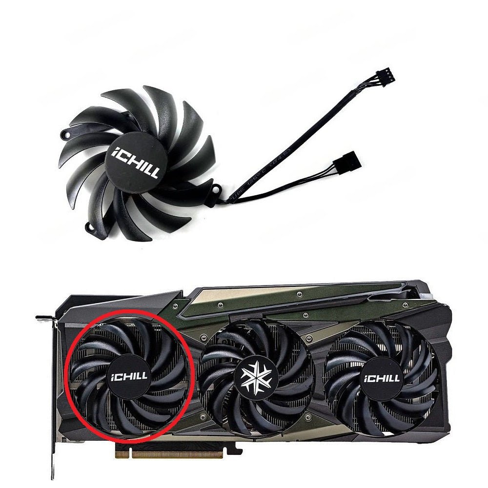 INNO3D GeForce RTX 3080, 3080Ti, 3090 ICHILL X3 / X4 GPU Fan Replacement