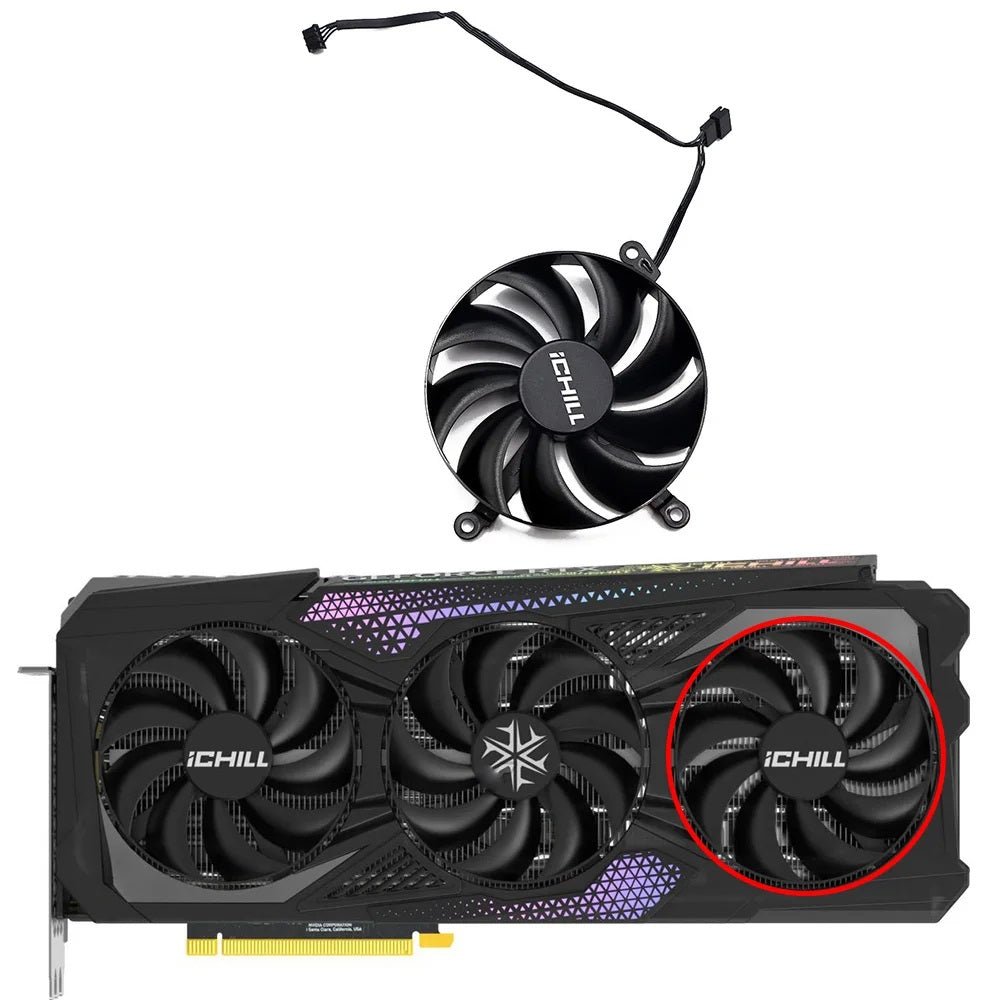 INNO3D GeForce RTX 4090 iCHILL X3 GPU Fan Replacement