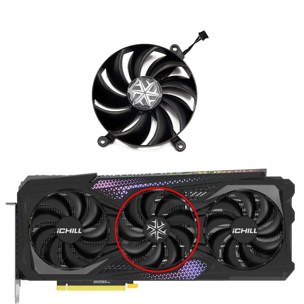 INNO3D GeForce RTX 4090 iCHILL X3 GPU Fan Replacement