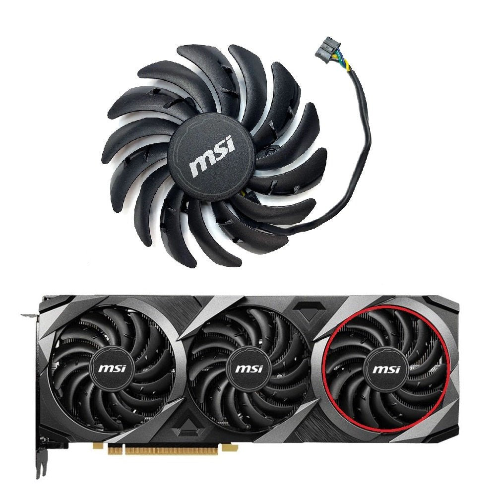 MSI GeForce RTX 3060, 3060Ti, 3070, 3070Ti, 3080, 3080Ti, 3090 VENTUS 3X  Fan Replacement