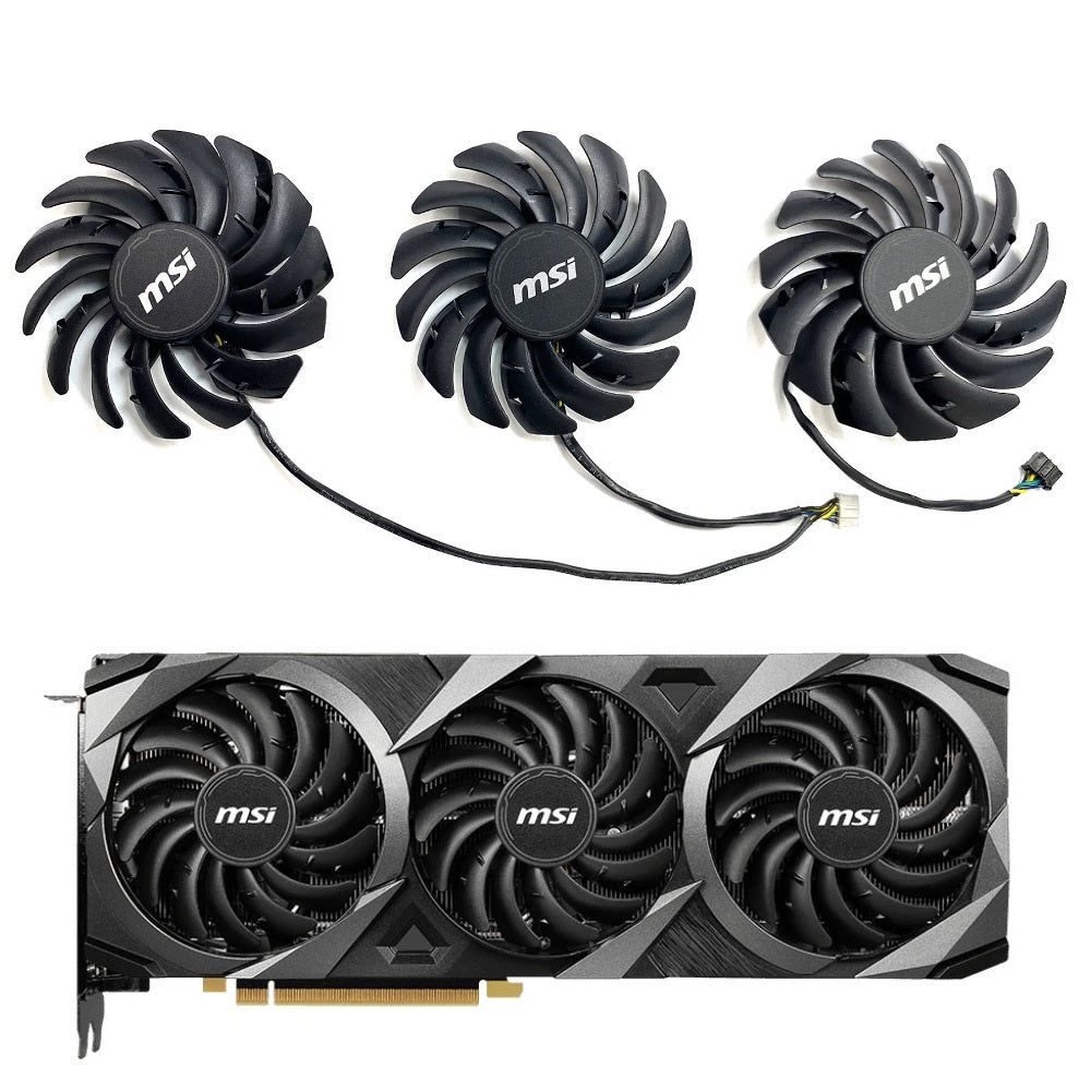 MSI GeForce RTX 3060, 3060Ti, 3070, 3070Ti, 3080, 3080Ti, 3090 VENTUS 3X Fan Replacement