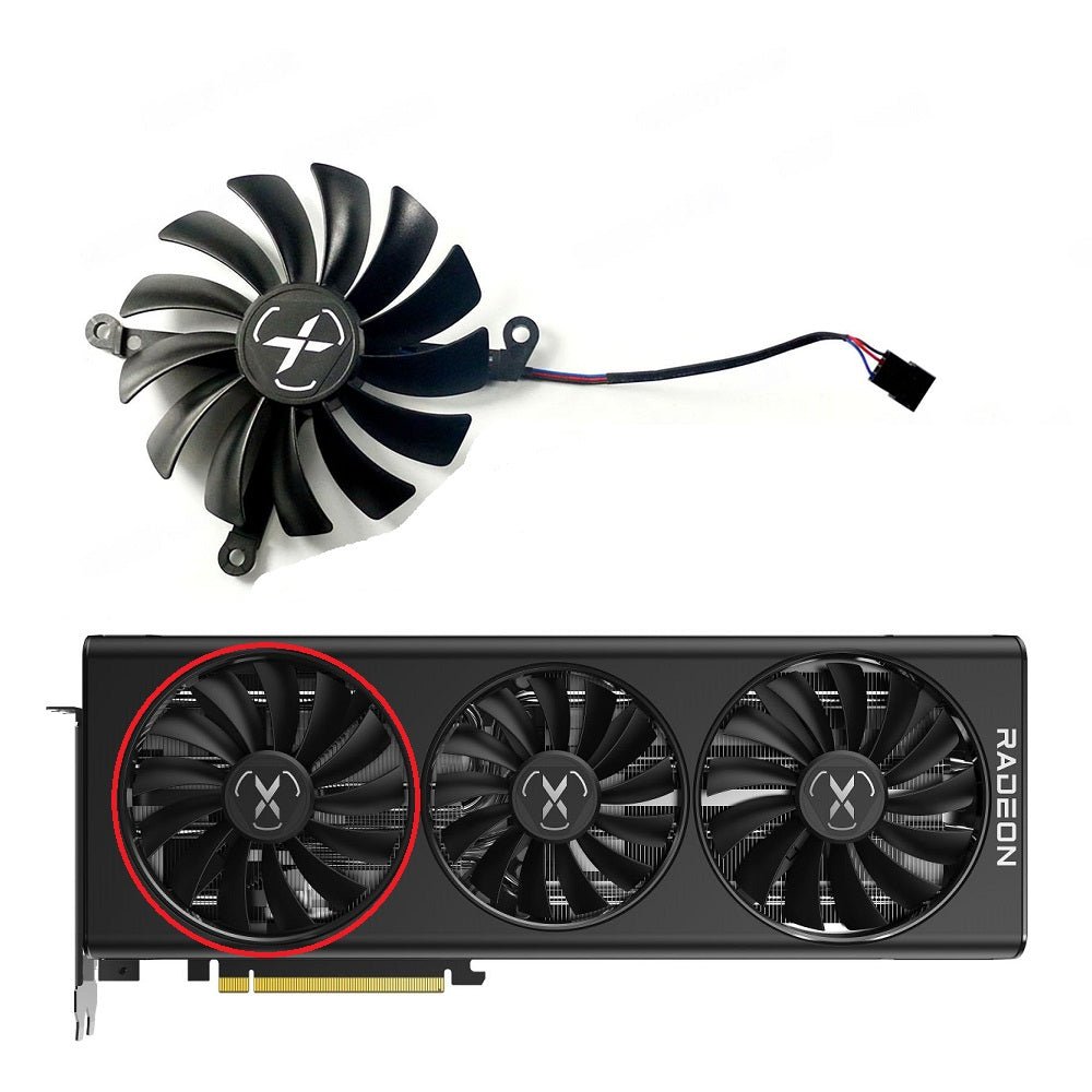 XFX Speedster SWFT 319 RX 6800 Black, 6800 6800 XT 6900 XT Core Gaming Fan Replacement