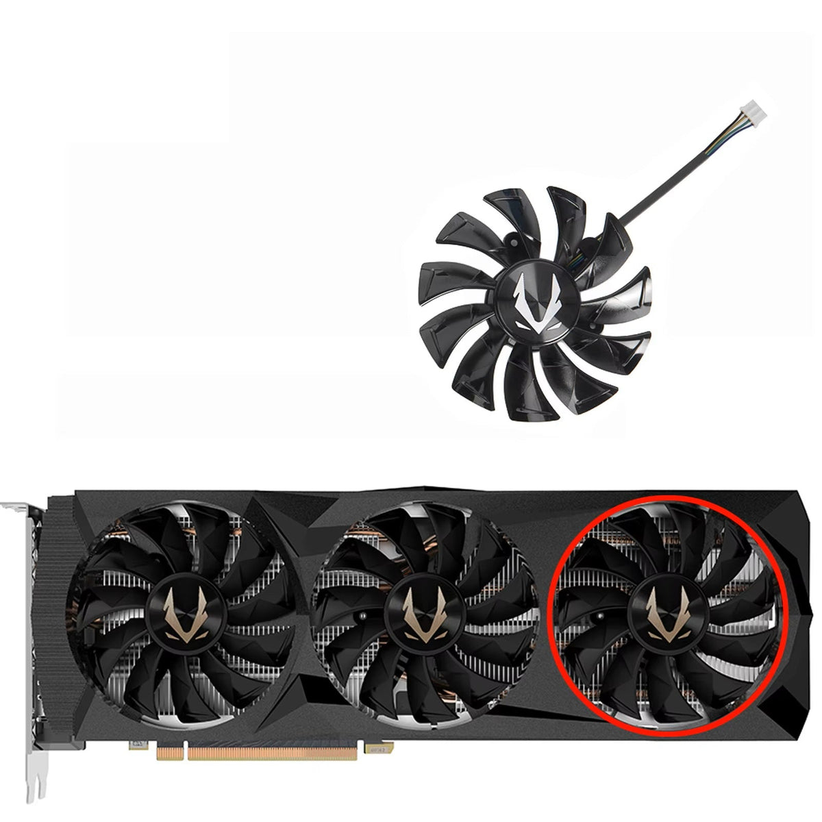 ZOTAC Gaming GeForce RTX 2080, 2080 Ti AMP Fan Replacement