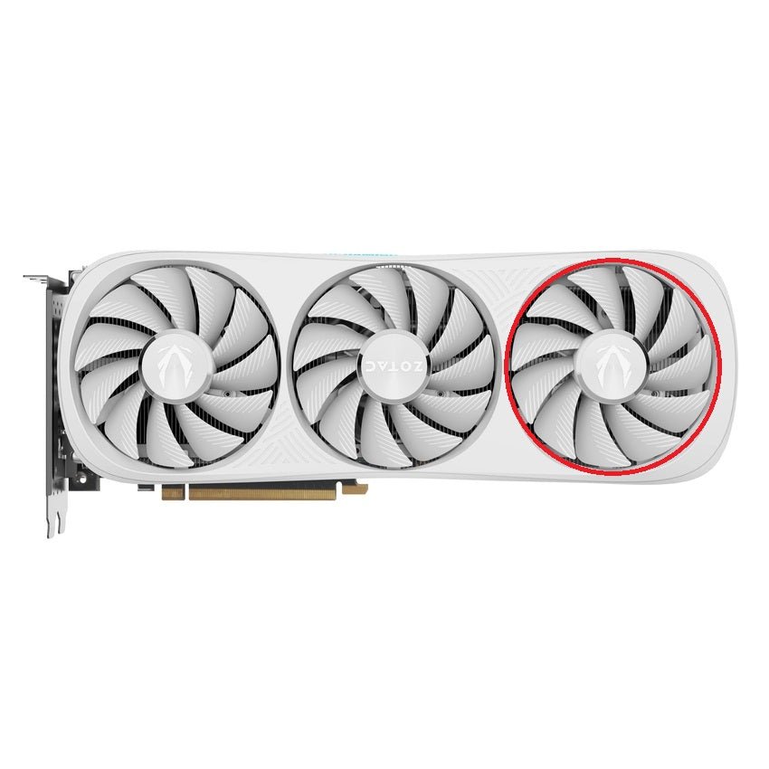 ZOTAC GAMING GeForce RTX 4070 Ti, 4080 SUPER Trinity OC White Fan Replacement