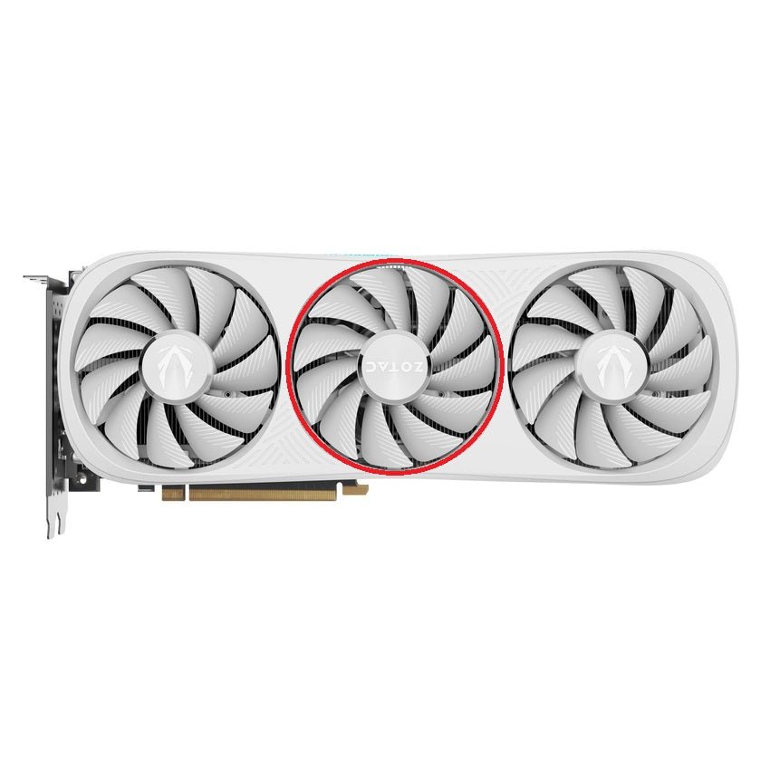 ZOTAC GAMING GeForce RTX 4070 Ti, 4080 SUPER Trinity OC White Fan Replacement