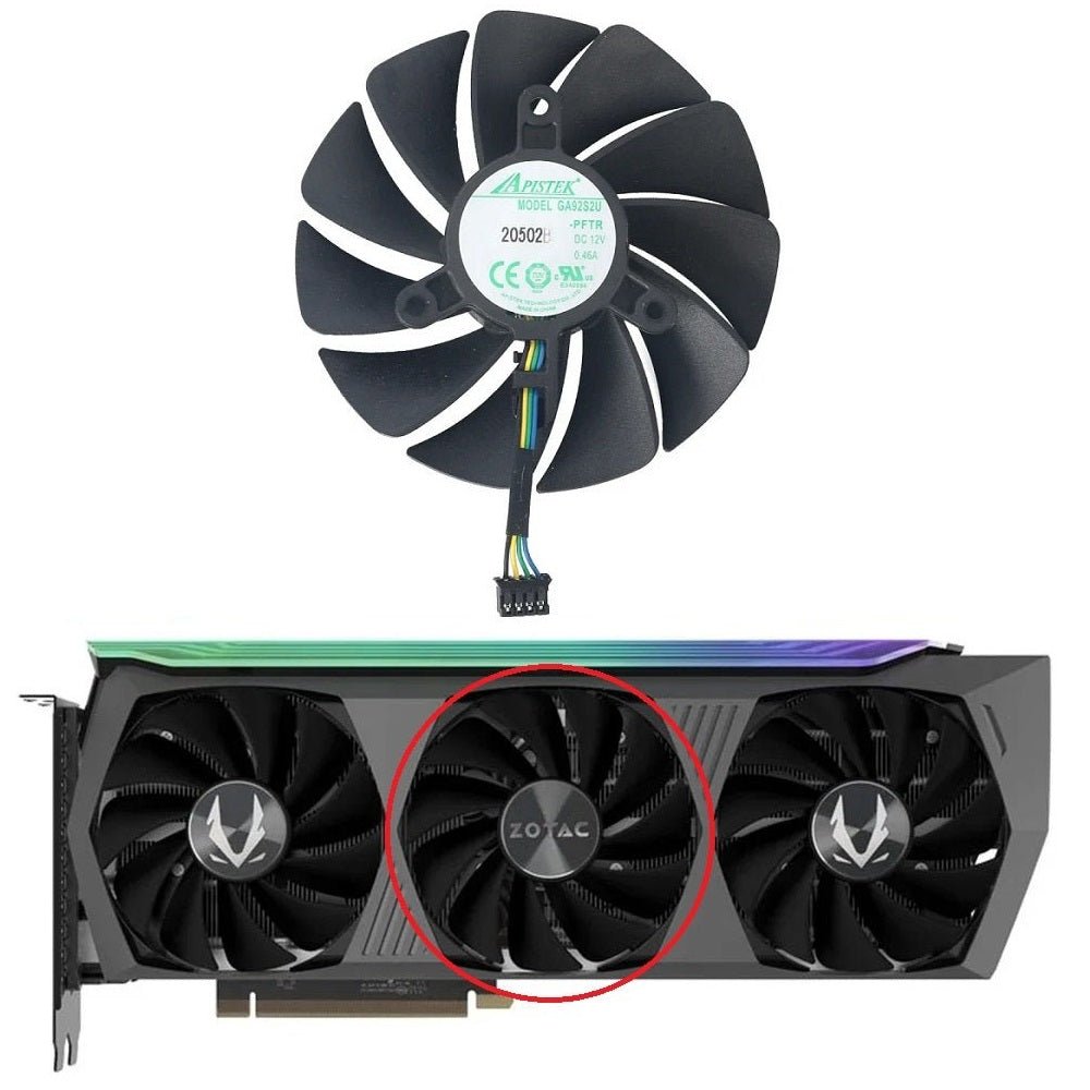 ZOTAC GeForce RTX 3070Ti 3080 3080Ti 3090 AMP Holo & Trinity Fan Replacement