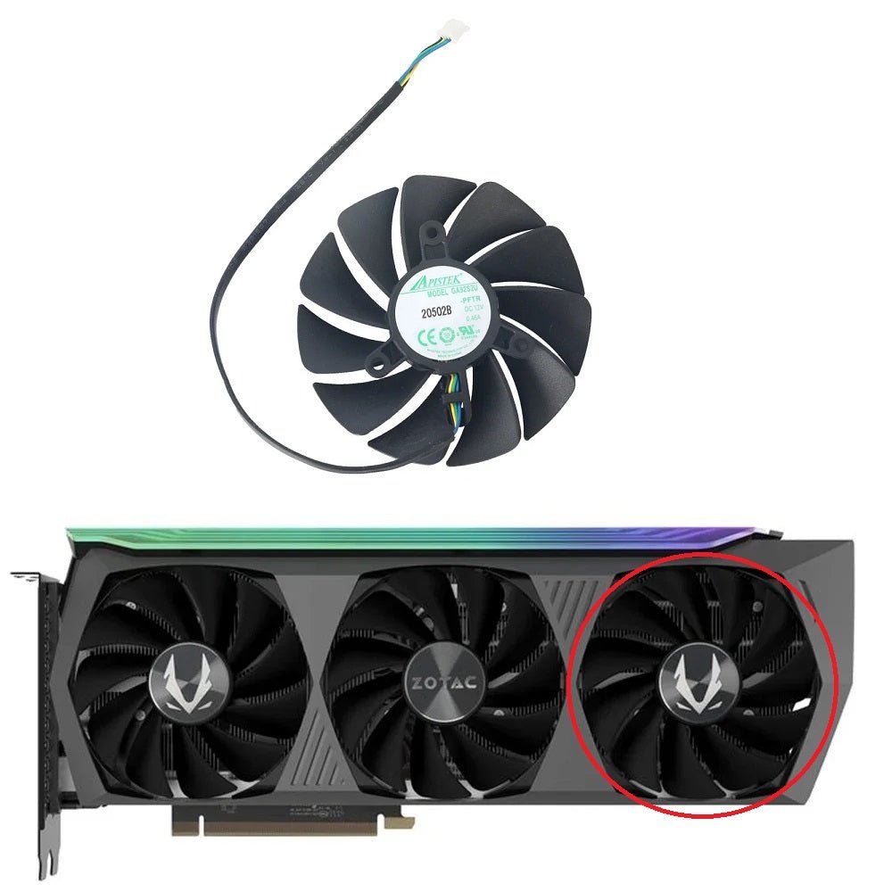 ZOTAC GeForce RTX 3070Ti 3080 3080Ti 3090 AMP Holo & Trinity Fan Replacement