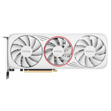 ZOTAC GeForce RTX 4060, 4060 Ti MOON WHITE GPU Fan Replacement