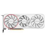 ZOTAC GeForce RTX 4060, 4060 Ti MOON WHITE GPU Fan Replacement