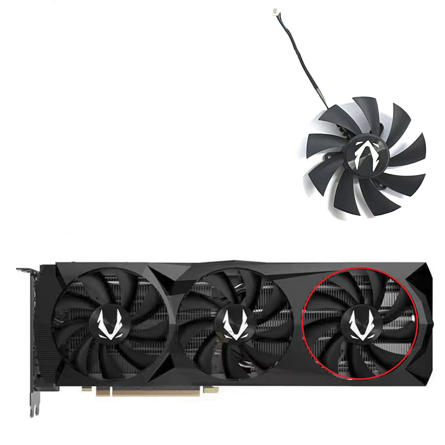 ZOTAC RTX 2060, 2070, 2080, 2080Ti AMP & Super AMP Core & Extreme Fan Replacement