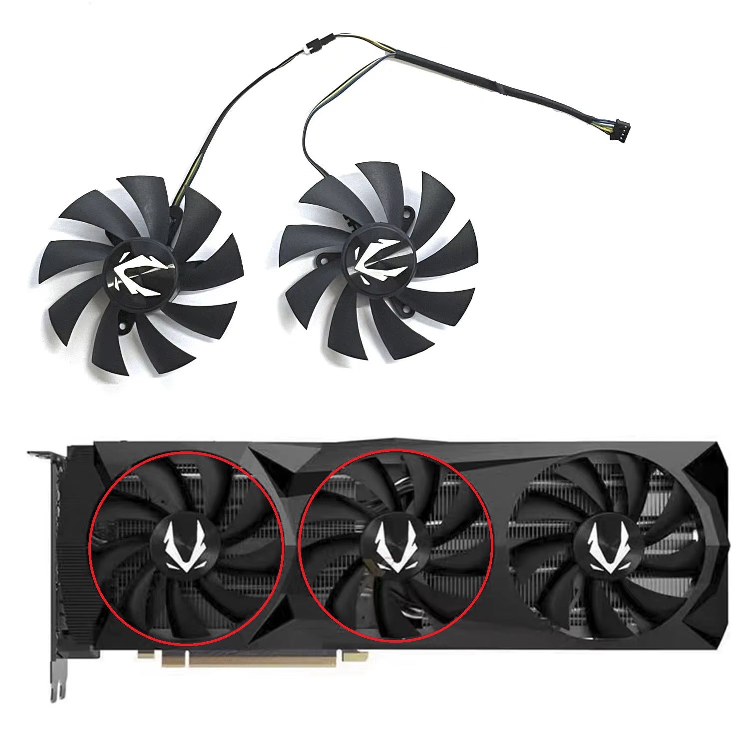 ZOTAC RTX 2060, 2070, 2080, 2080Ti AMP & Super AMP Core & Extreme Fan Replacement